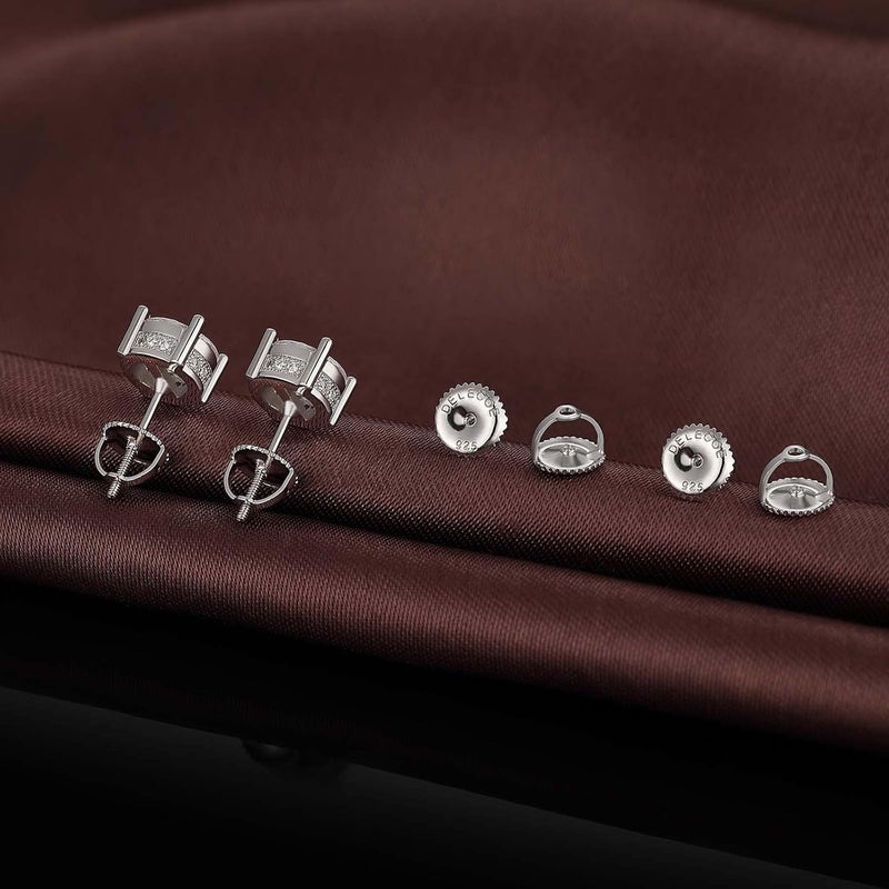 DELECOE 4 Pairs Screw Earring Backs for Threaded Post .032"/0.8mm,18K Gold Plated Sterling Silver Screw on Earring Backs Replacements for Diamond Earring Studs, Hypoallergenic Secure ScrewBacks - Image 5